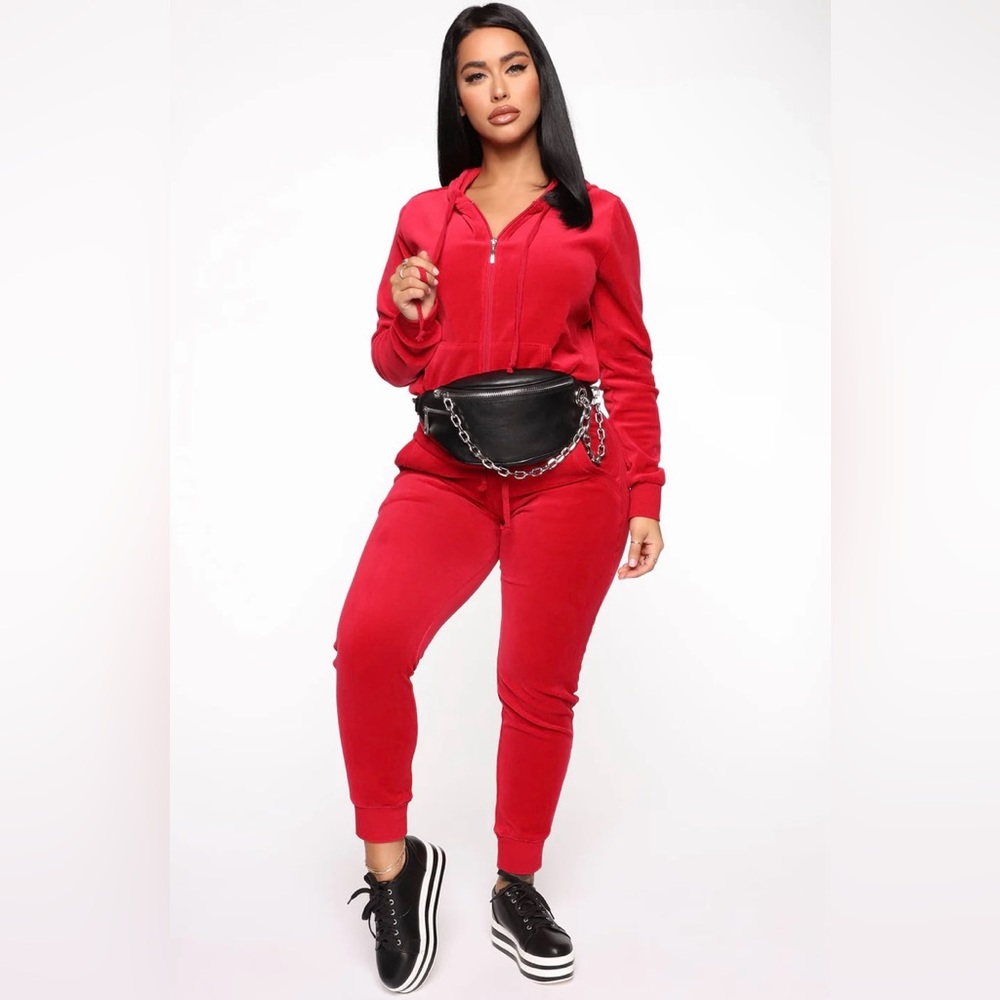 Fashion Nova The Original Trendsetter Velour Set.